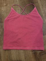 Pink Open Back Tank-top Photo 0