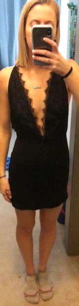 Tobi Black Bodycon Dress  Photo 0