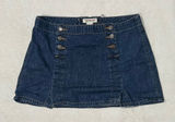 Abercrombie & Fitch Denim Button Mini Skirt Photo 0