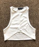 Pretty Little Thing White Crop Top Photo 0