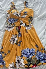 Planet Gold Yellow Floral Sundress  Photo 0