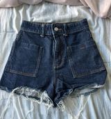 Blue Denim Shorts Photo 0
