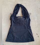 NFL Teams Couture New Orleans Saints Embroidered Halter Top, Size Medium Photo 0