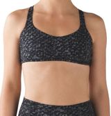LULULEMON Women's Free To Be Zen Iridescent Multi Black Sports Bra Sz 6 Photo 0