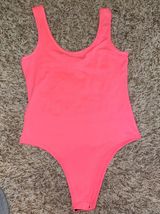 Neon Pink Bodysuit Size M Photo 0