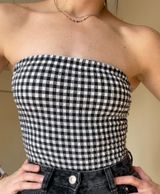 Solid & Striped Strapless Body Suit Photo 0
