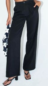 Princess Polly Archer Pants Black Photo 0