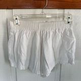 Princess Polly Linen & Cotton Blend White Women's Shorts Photo 0