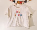 Mighty Fine Be Nice Graphic Tee Medium Photo 0