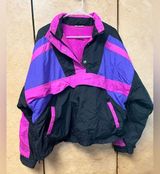 Vintage puma Black and Purple ski  Jacket medium Photo 0