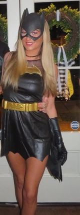 Women's Batgirl Halloween Costume 8 Piece Set Adult Small NEW! Photo 0