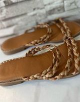 Nicole Miller || Square Open Toe Super Soft Memory Foam Flat Slides Photo 0