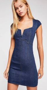 Lia Denim Mini Dress Photo 0