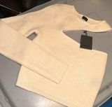 NBD revolve sweater asymmetrical NWT cream crop Photo 0