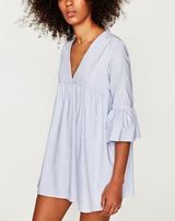 ZARA Light Blue Romper Photo 0