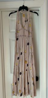 Anthropologie HD in Paris Spring Bulbs Racerback Maxi Dress Sz 4, EUC Photo 0