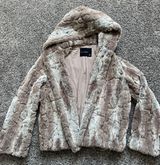 Olivaceous Faux Fur Jacket Photo 0
