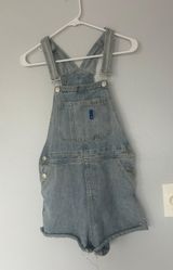 Blue Jean Overall Shorts Photo 0