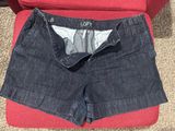 Ann Taylor Loft Denim Shorts Women’s Dark Photo 0