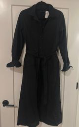 Black Button Up Maxi Dress Photo 0