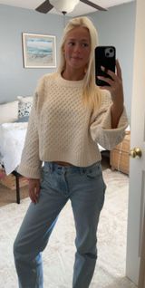 Cream Knit Sweater Photo 0
