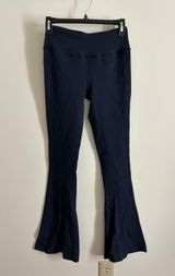 Navy  Raquel Flared Leggings Photo 0