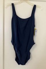 l Classic Crew Navy Swimsuit 14 NWT Photo 0