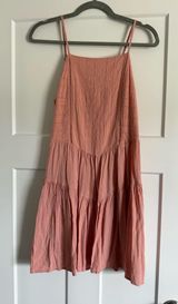 Peach embroidered dress Photo 0