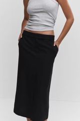 Mango Tailored Skirt - Black Photo 0