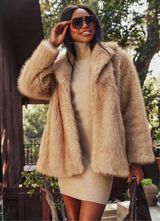 Vici Faux Fur Coat size small Photo 0