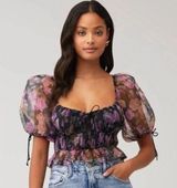 For Love & Lemons Top Purple Photo 0
