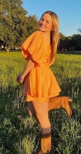 Orange Romper Photo 0