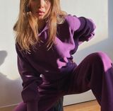 Blackberry Fleece Sweat Set Photo 0