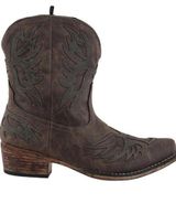 ROPER Womens Amelia Snip Toe Western Cowboy Boots in Brown Sz 9.5 NWT Photo 0