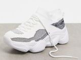 Chunky White Sneakers Size 5 Photo 0