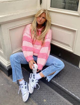 Missguided pink striped sweater Photo 0