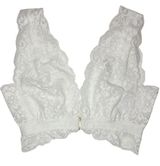 🆕 We Are HAH | Revolve Got Ur Back Bralette in White Floral Lace Sz Small Photo 0