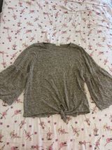 Caution to the Wind Grey  sweater Photo 0