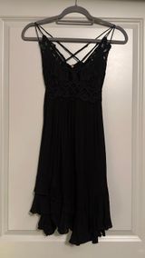 Black Fit And Flare Lace Dress Photo 0