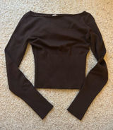 Garage brown boatneck sweater  Photo 0