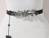 BCBGMAXAZRIA Stone Leaf Elasticized Waist Belt Photo 0