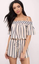 Moon River Striped Romper Photo 0