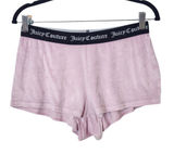 Juicy Couture Pink Velour Lounge Shorts with Juicy Embellishment Size Small Photo 0
