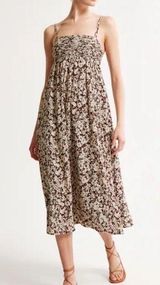 Abercrombie Crinkle Textured Maxi Dress - Size S tall Photo 0