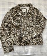 Mudd Leopard Denim Jacket Photo 0