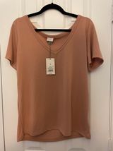 A New Day Burnt Orange Vneck Photo 0