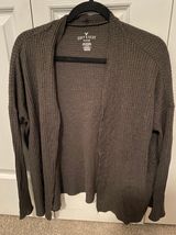 American Eagle Green Waffle Knit Cardigan Photo 0