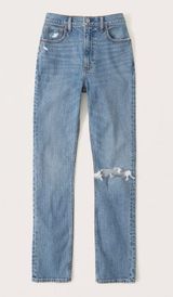 Abercrombie Curve Love 90s Slim Straight Ultra High Rise Jeans  Photo 0