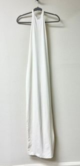 NWT Oh Polly Tandi Sleeveless Halter Neck Low Back Maxi Dress White Women's US 6 Photo 0