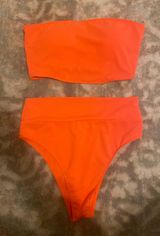High Waisted Orange Bikini Size L Photo 0